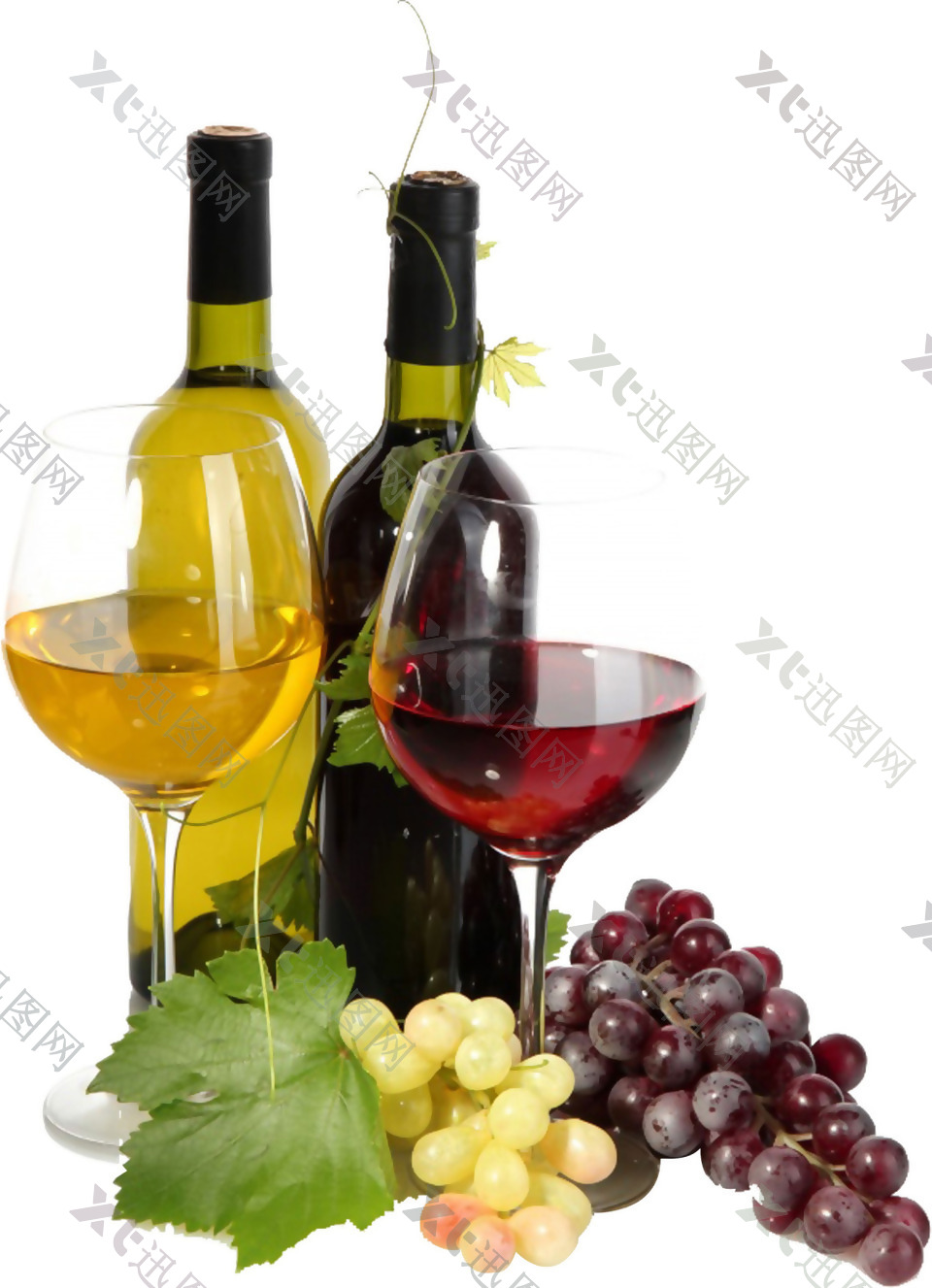 实物葡萄美酒元素
