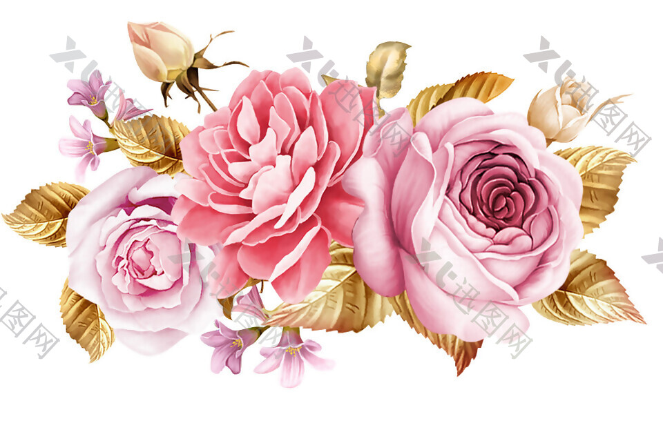 粉色花朵鲜花素材图片
