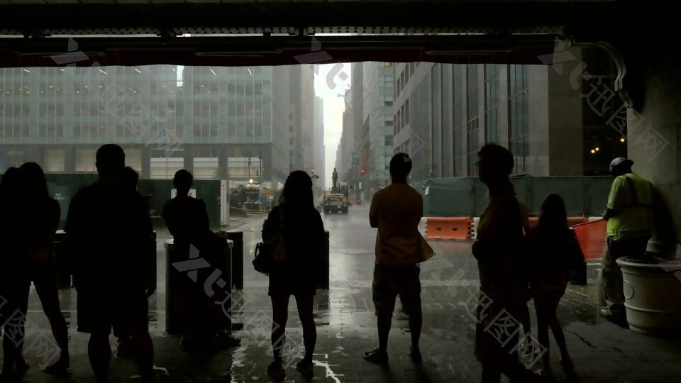 纽约暴雨