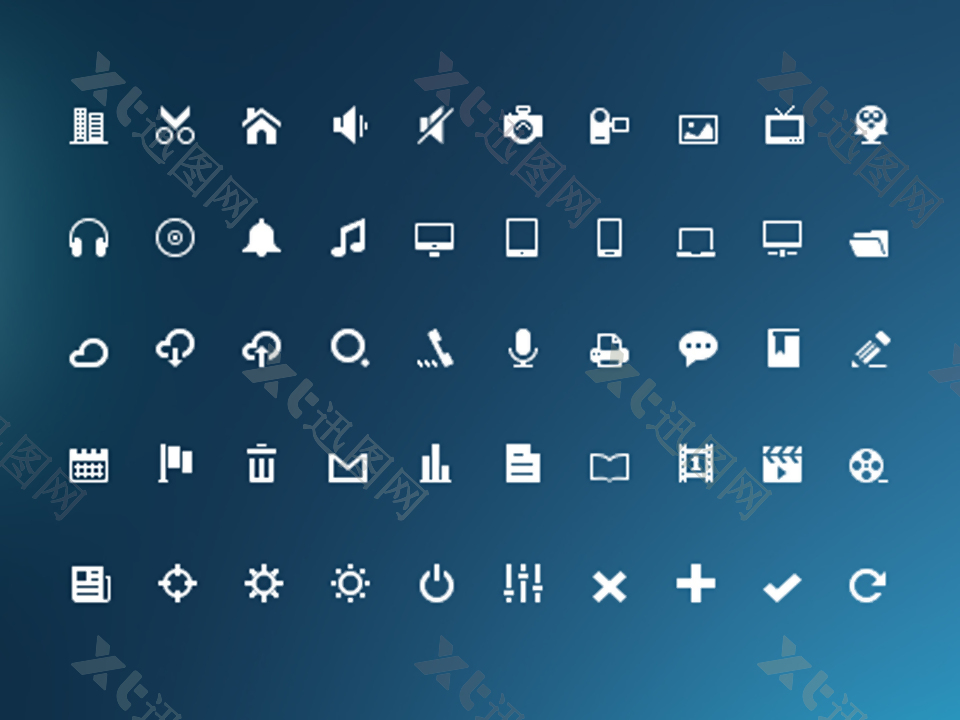 迷你符号图标网页icon设计