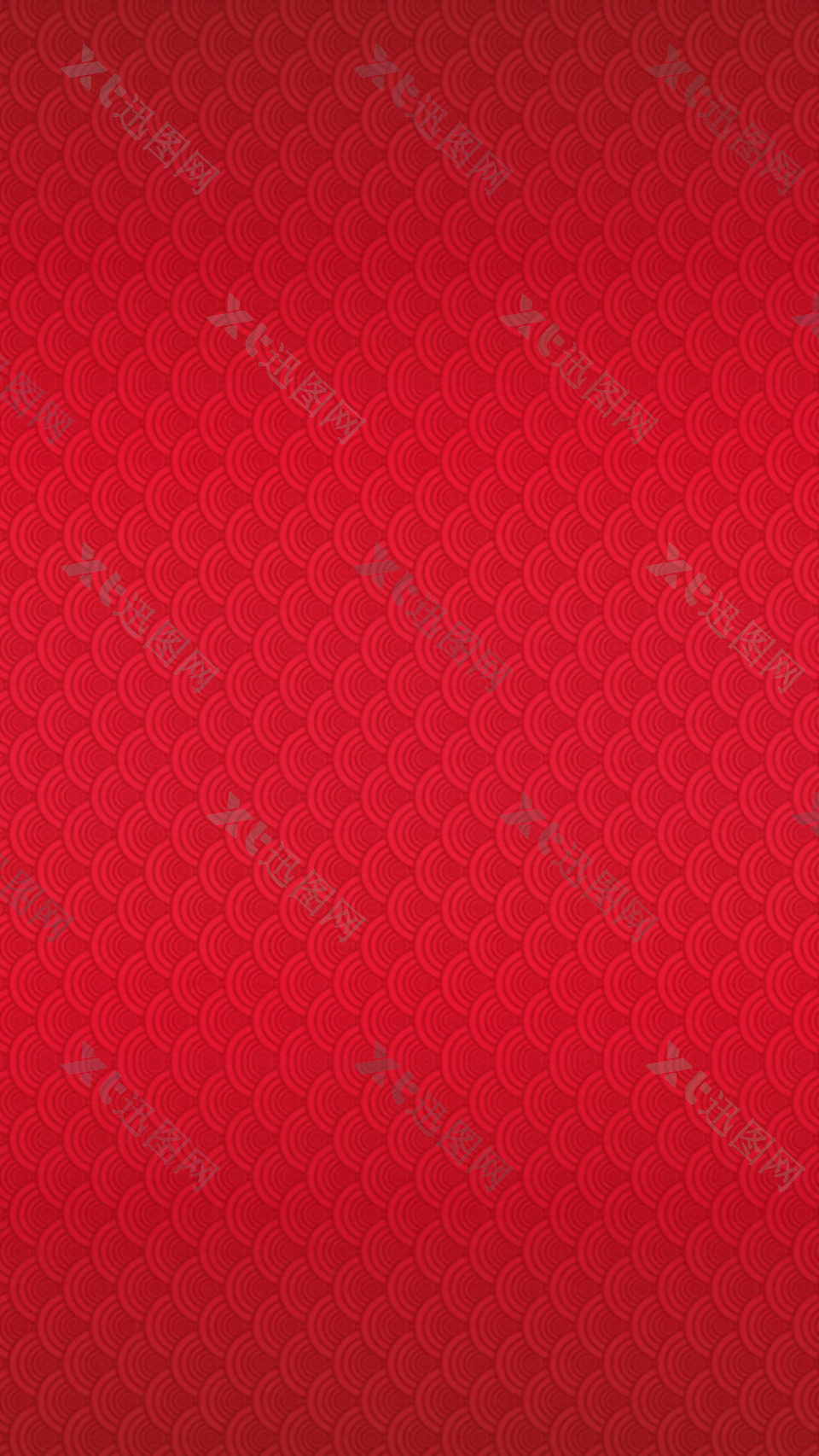 简约红色扇形H5背景素材