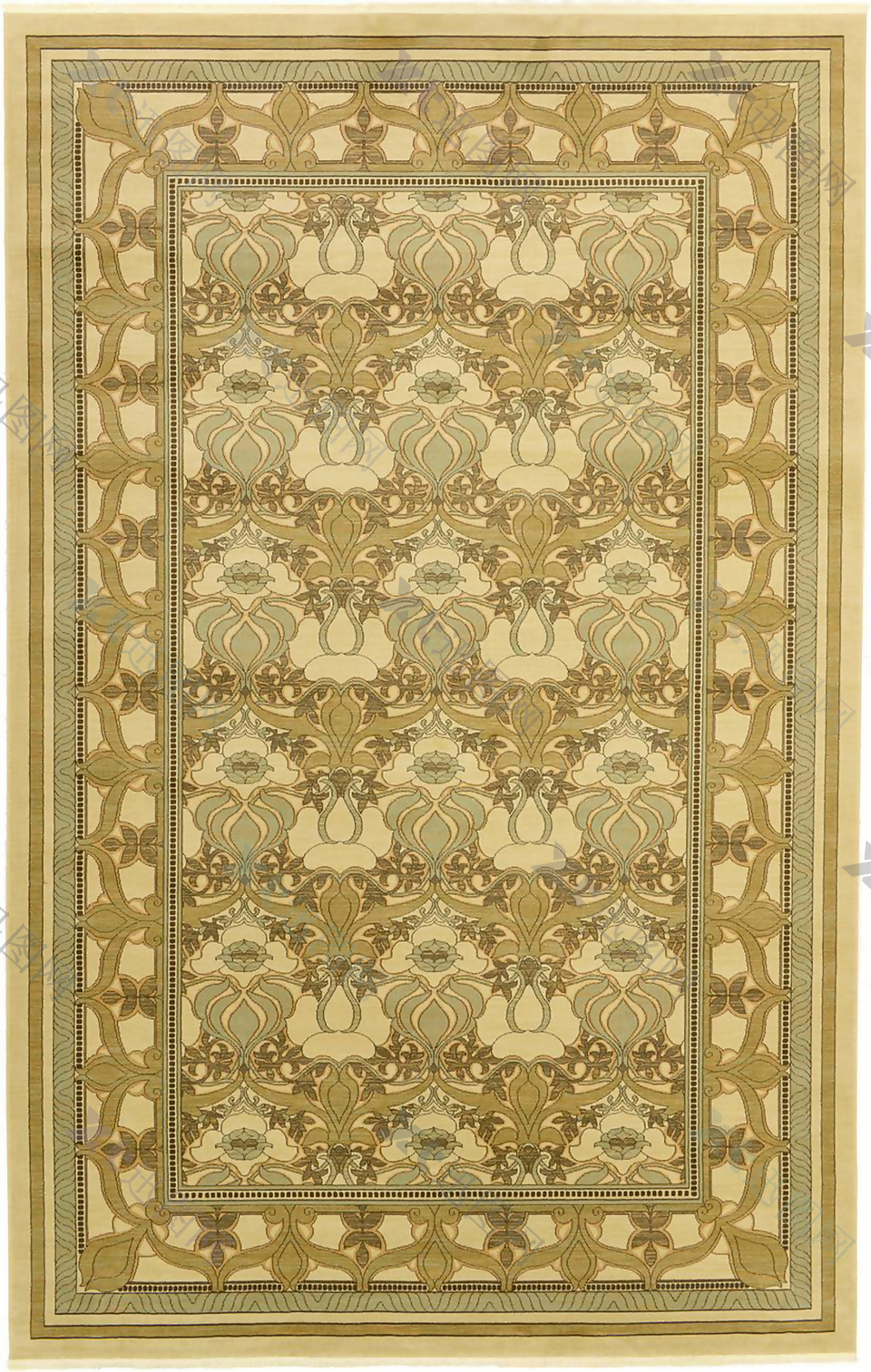 金黄古典经典地毯