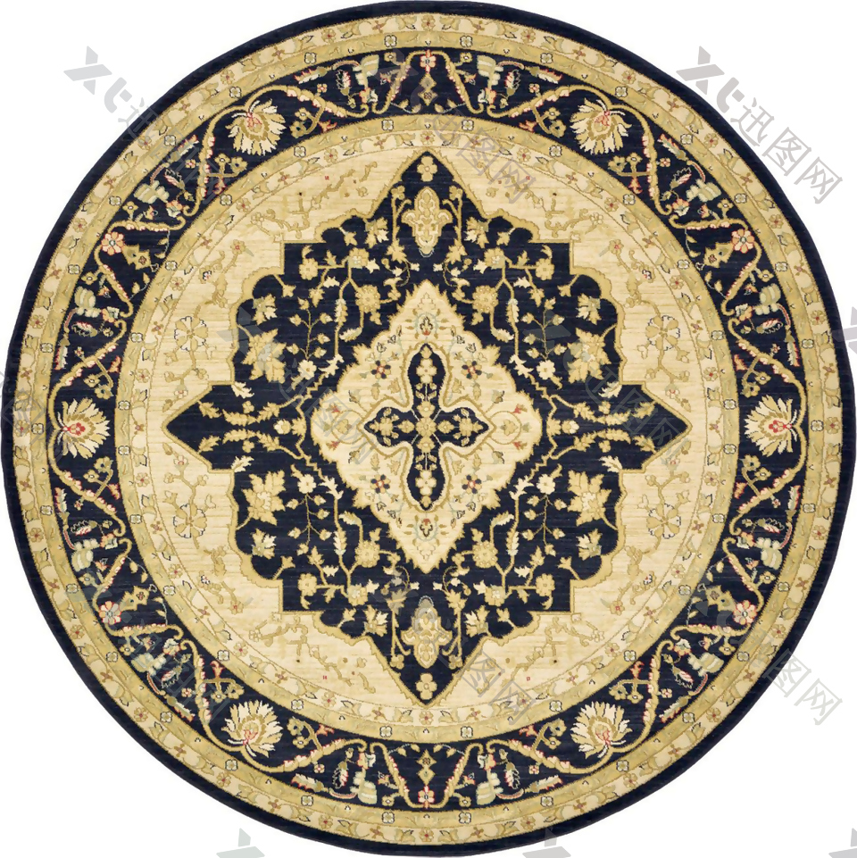 古典经典圆形地毯