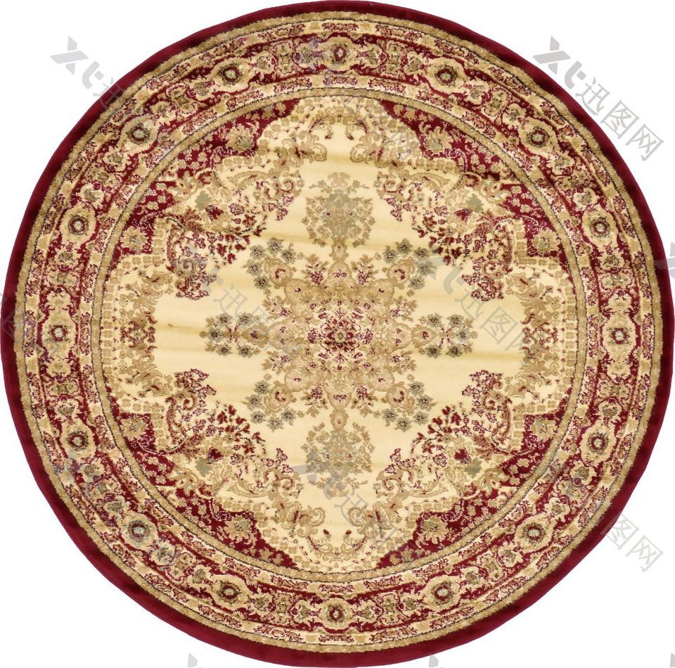 圆形经典地毯纹理材质