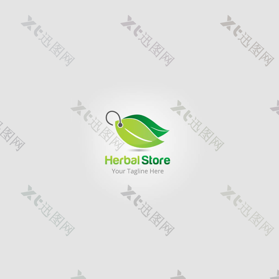 绿色环保主题logo设计元素素材