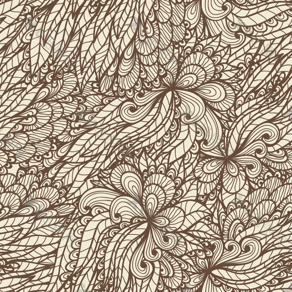 铅笔手绘花朵背景素材