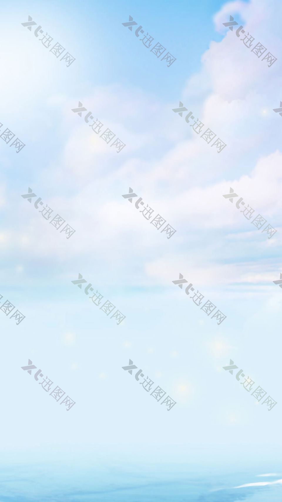 蓝天白云H5背景素材