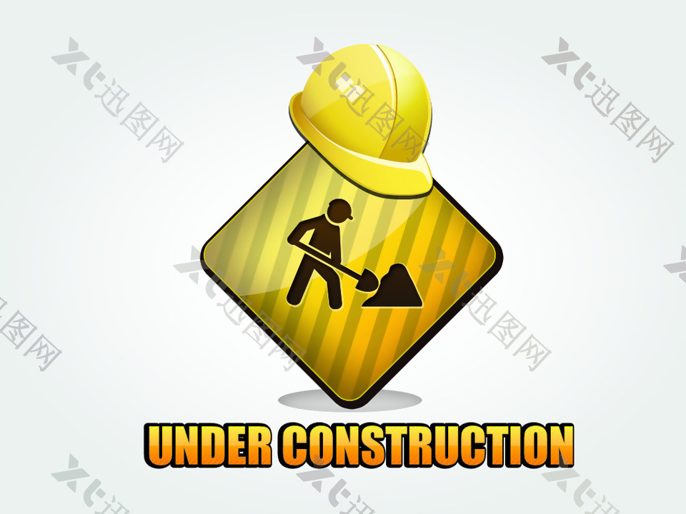 建设路段安全帽icon图标设计