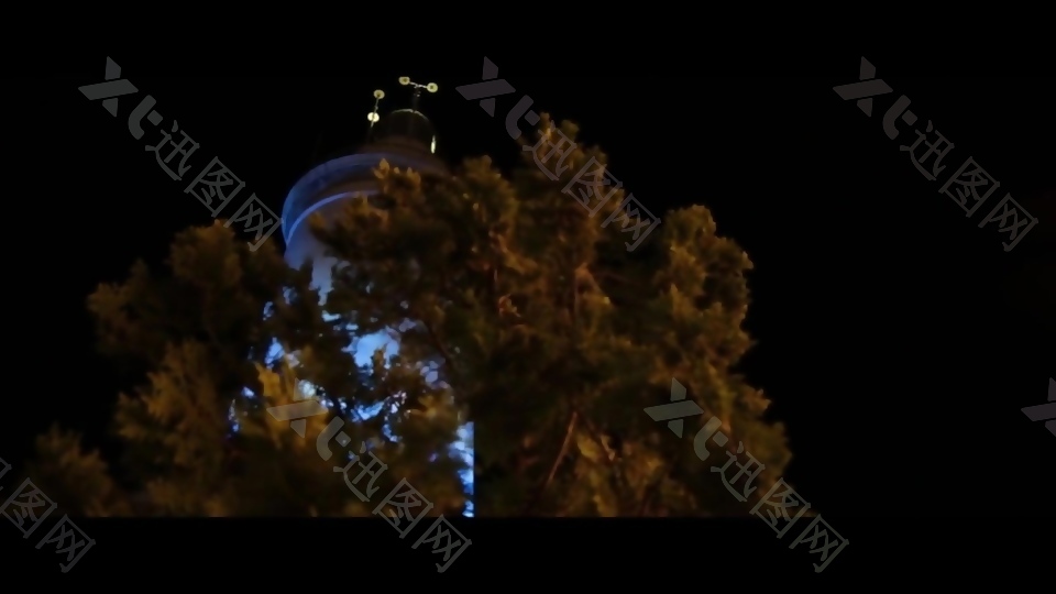 自然灯塔景观视频素材