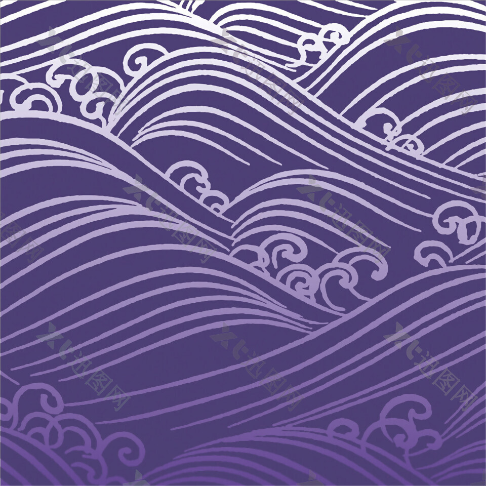 紫色花纹无缝背景图