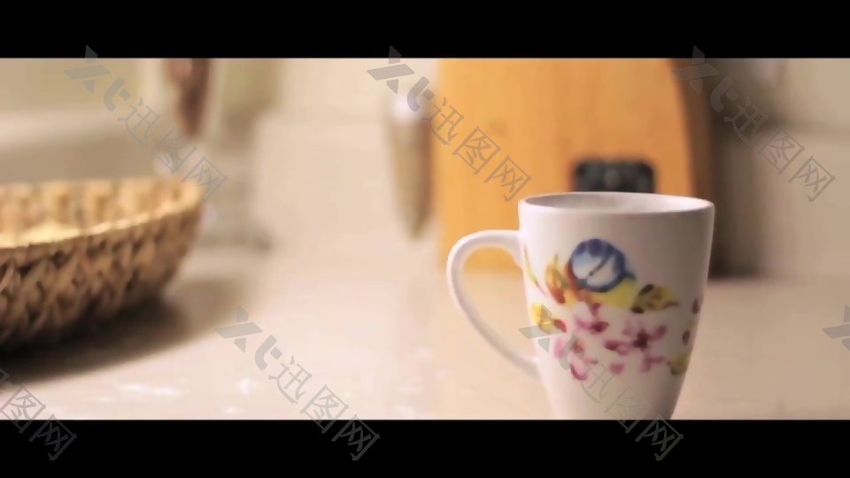 实拍生活咖啡杯子视频素材