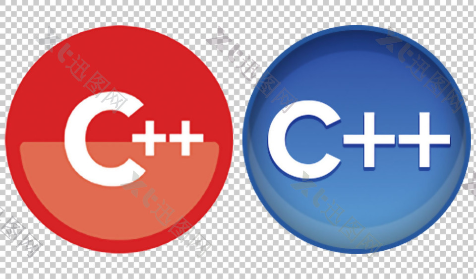 C++语言标志免抠png透明图层素材