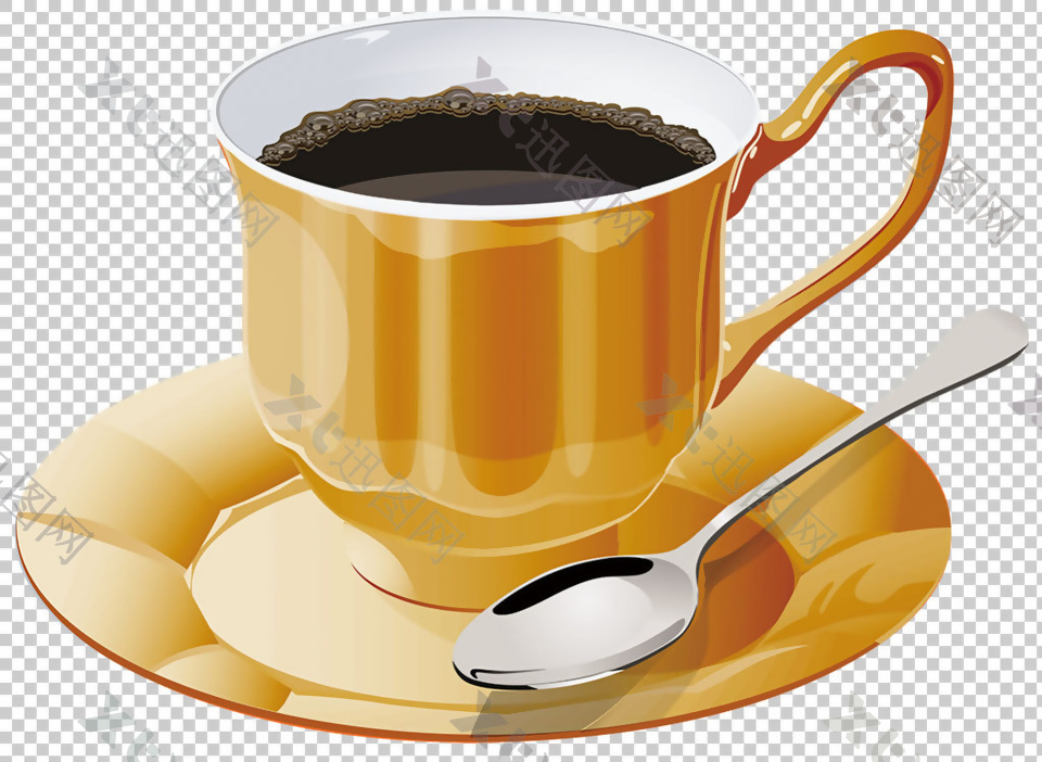 杯子装的咖啡免抠png透明图层素材