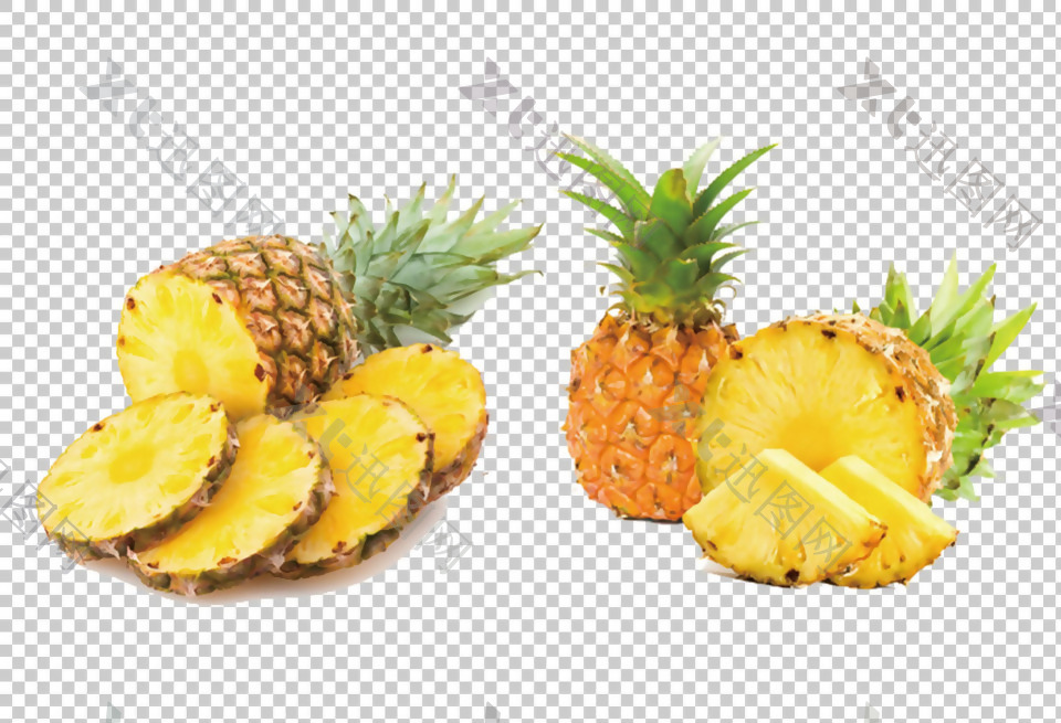 菠萝水果图片免抠png透明图层素材