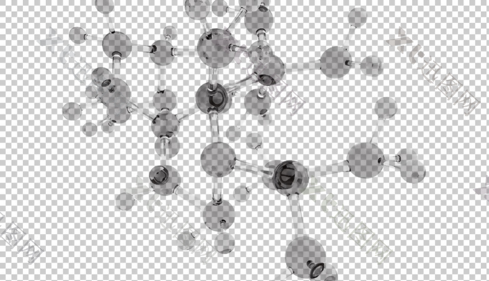 高分子构象模型免抠png透明图层素材
