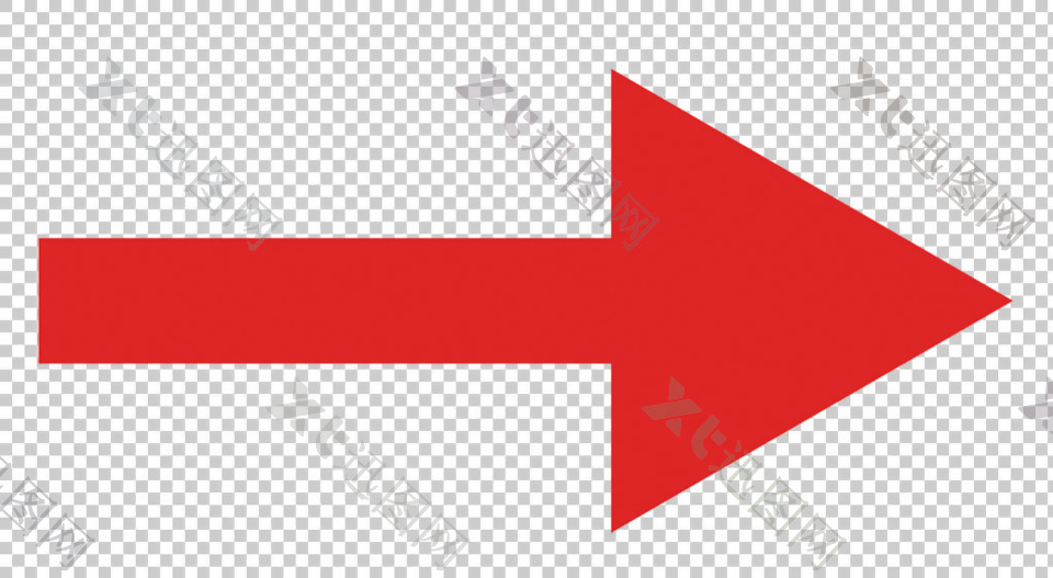 红色箭头图形免抠png透明图层素材