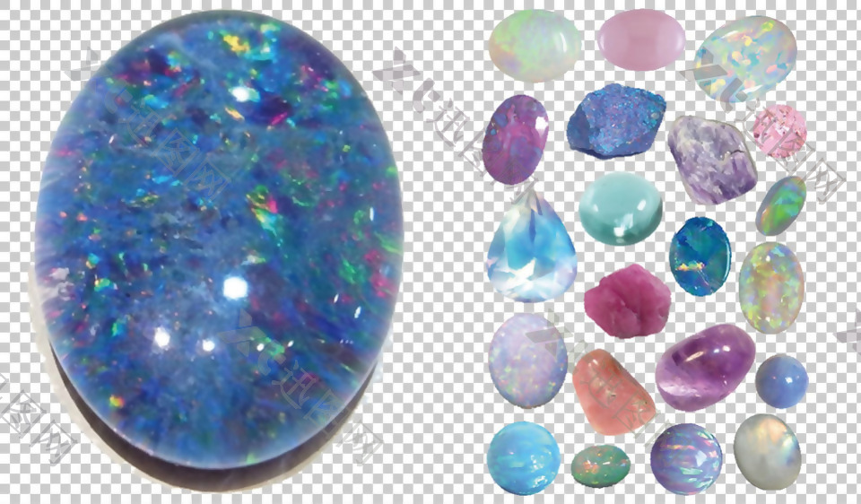 彩色鹅卵石免抠png透明图层素材