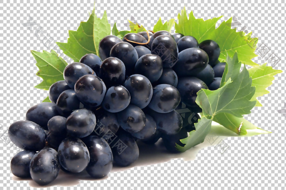 新鲜的葡萄免抠png透明图层素材