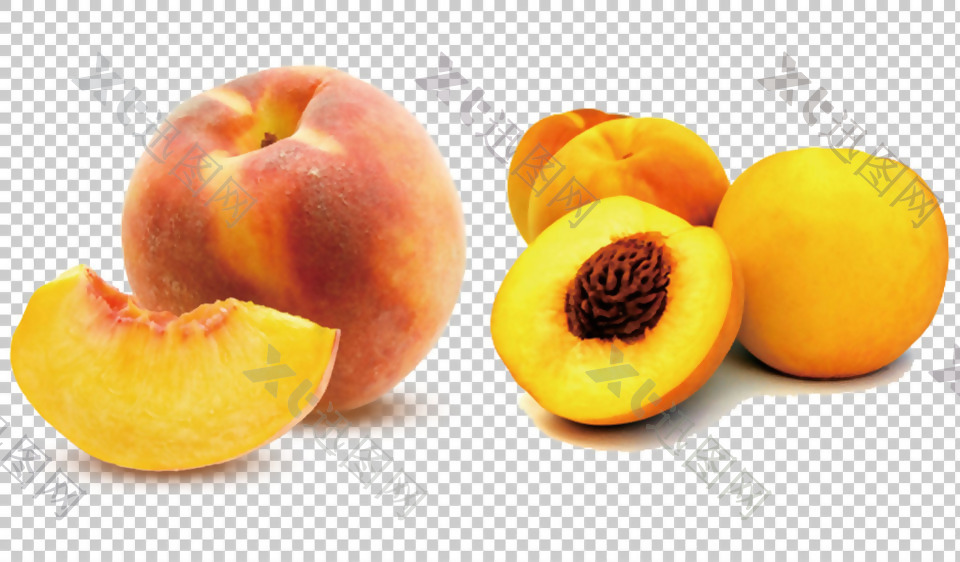 新鲜美味桃子免抠png透明图层素材