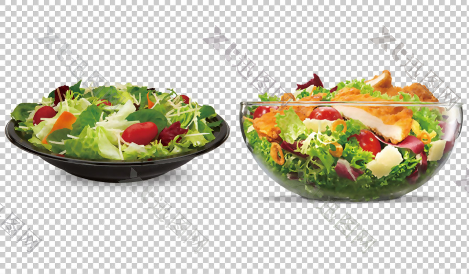 凉拌蔬菜沙拉免抠png透明图层素材