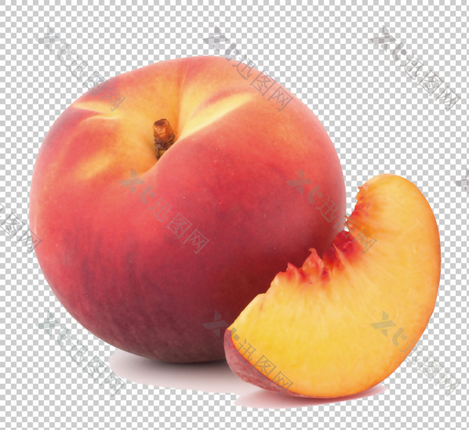 水果桃子免抠png透明图层素材