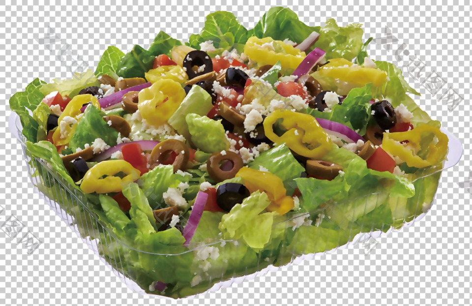 蔬菜沙拉免抠png透明图层素材