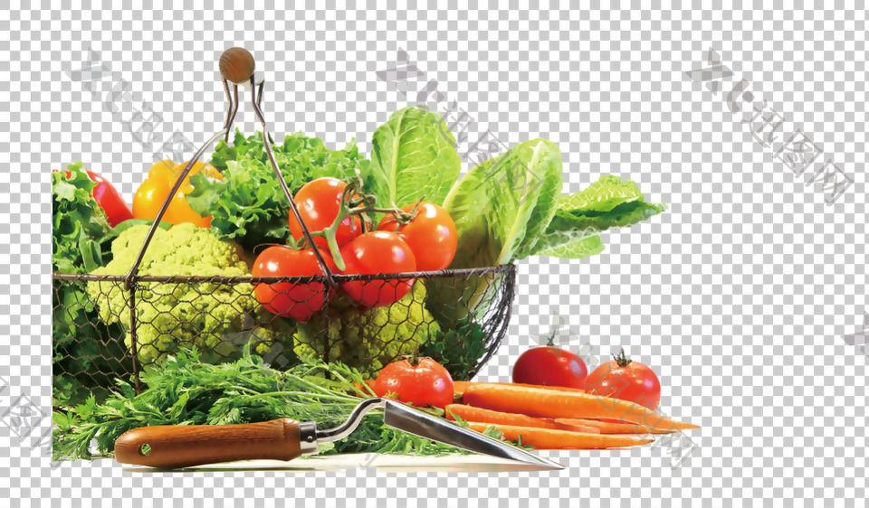 一堆新鲜蔬菜免抠png透明图层素材