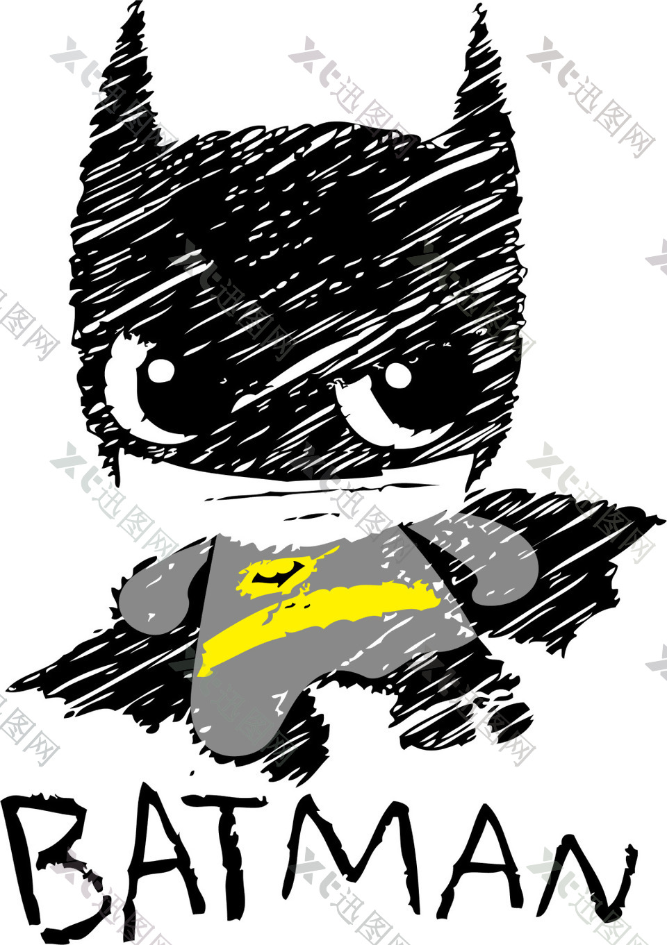 矢量卡通蝙蝠拟人图案设计