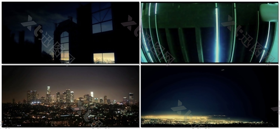 延时摄影：洛杉矶夜景视频素材