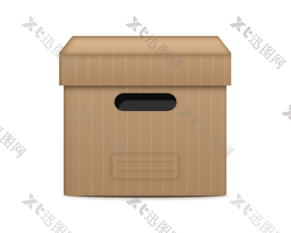 棕色的档案档案盒icon图标PSD