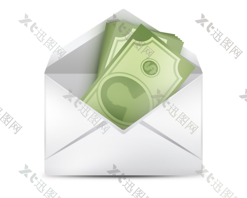 信封里的钱icon图标