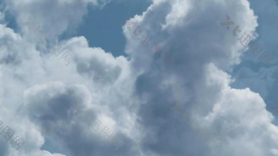 云层之上美丽云彩变换风景视频素材