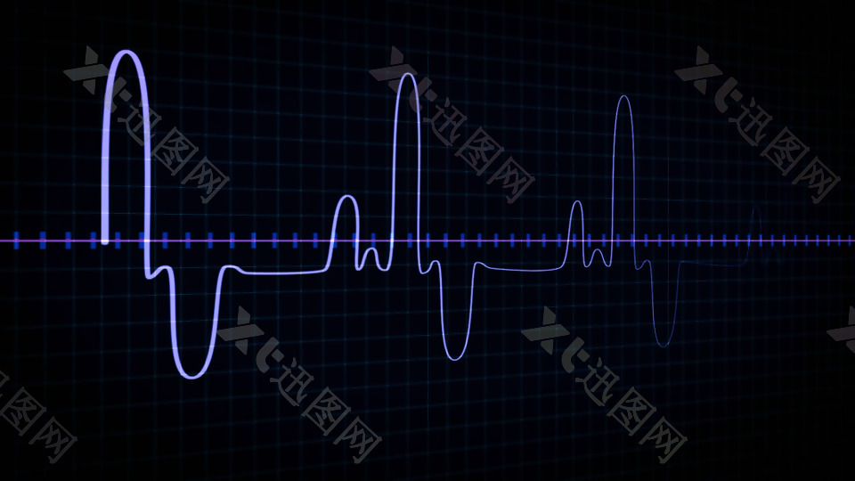 高科技仪表检测心脏速率显示器医疗视频素材