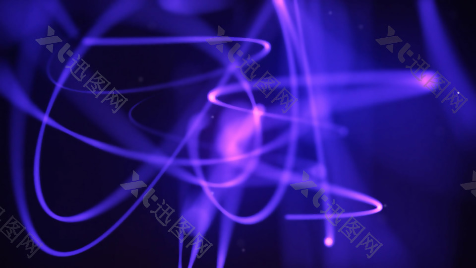 梦幻紫蓝线性条纹游动动态素材