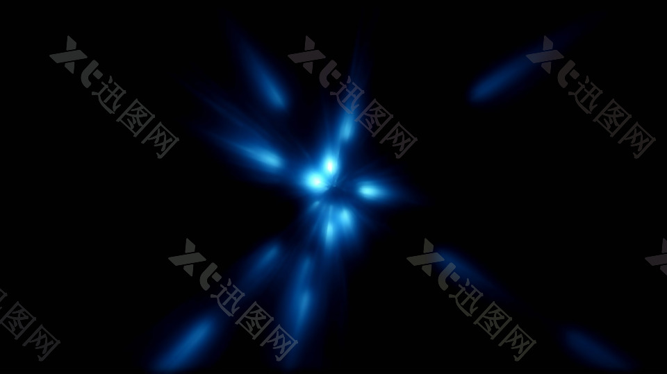 闪亮蓝光粒子光效穿梭时代视频素材