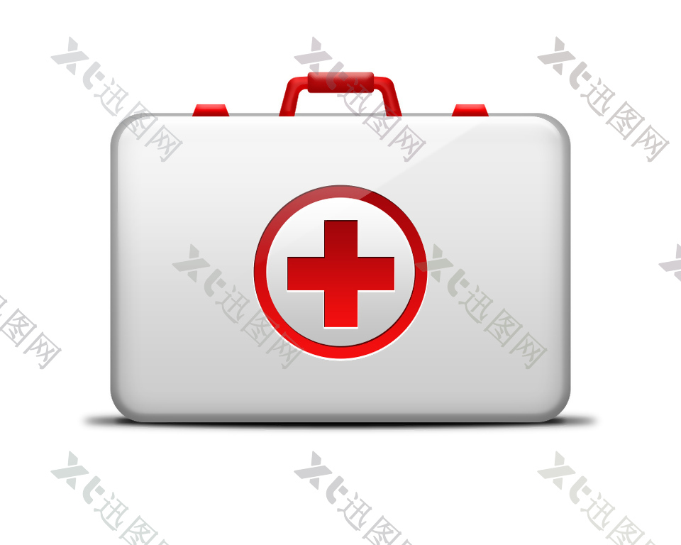 白色医药箱icon图标