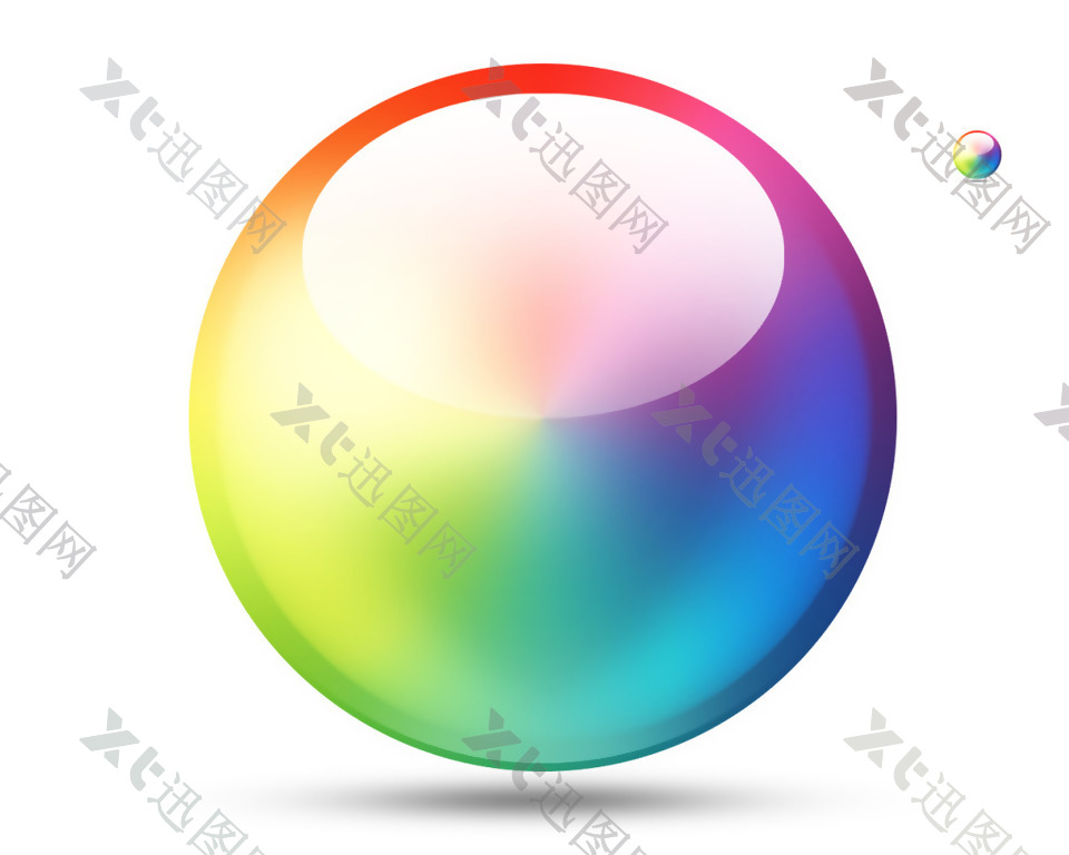 网页透明气泡色块icon图标