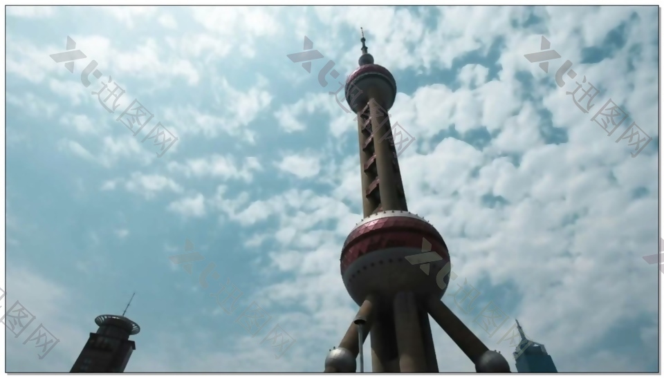 上海东方明珠延时拍摄视频素材