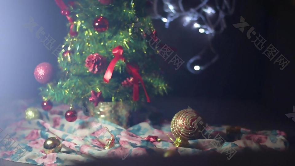 浪漫唯美圣诞装饰动态视频素材