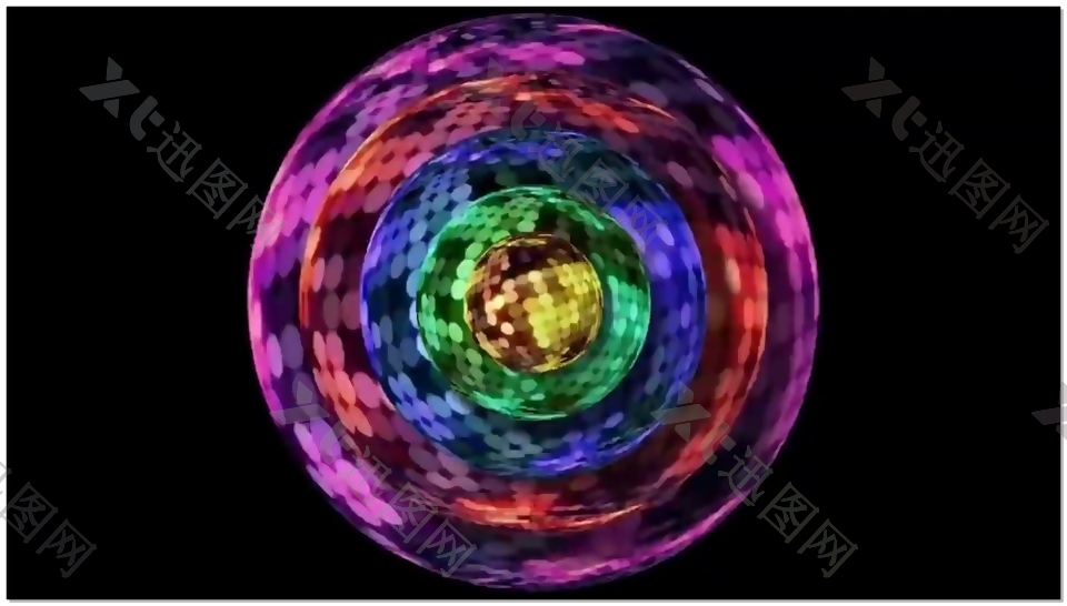 能量球动感光线视频素材