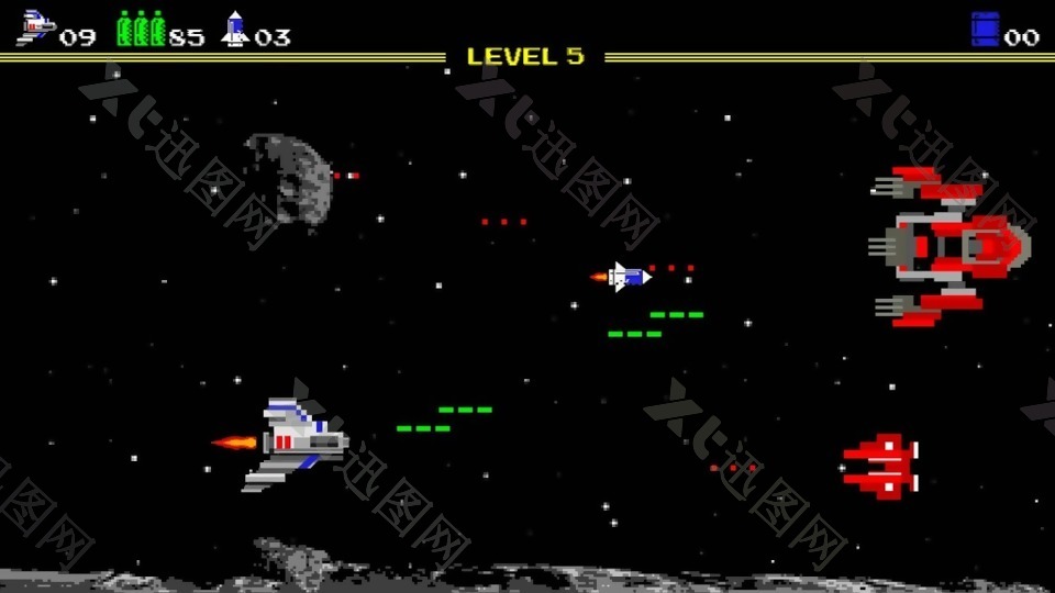 模拟8-bit像素游戏的创意标志开场动画AE模板