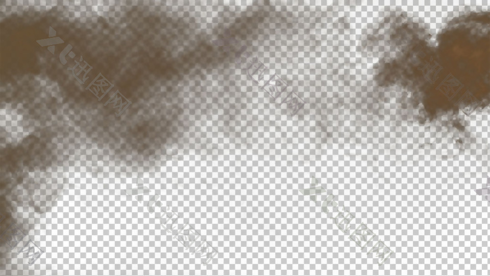 褐色烟雾薄雾免抠png透明图层素材