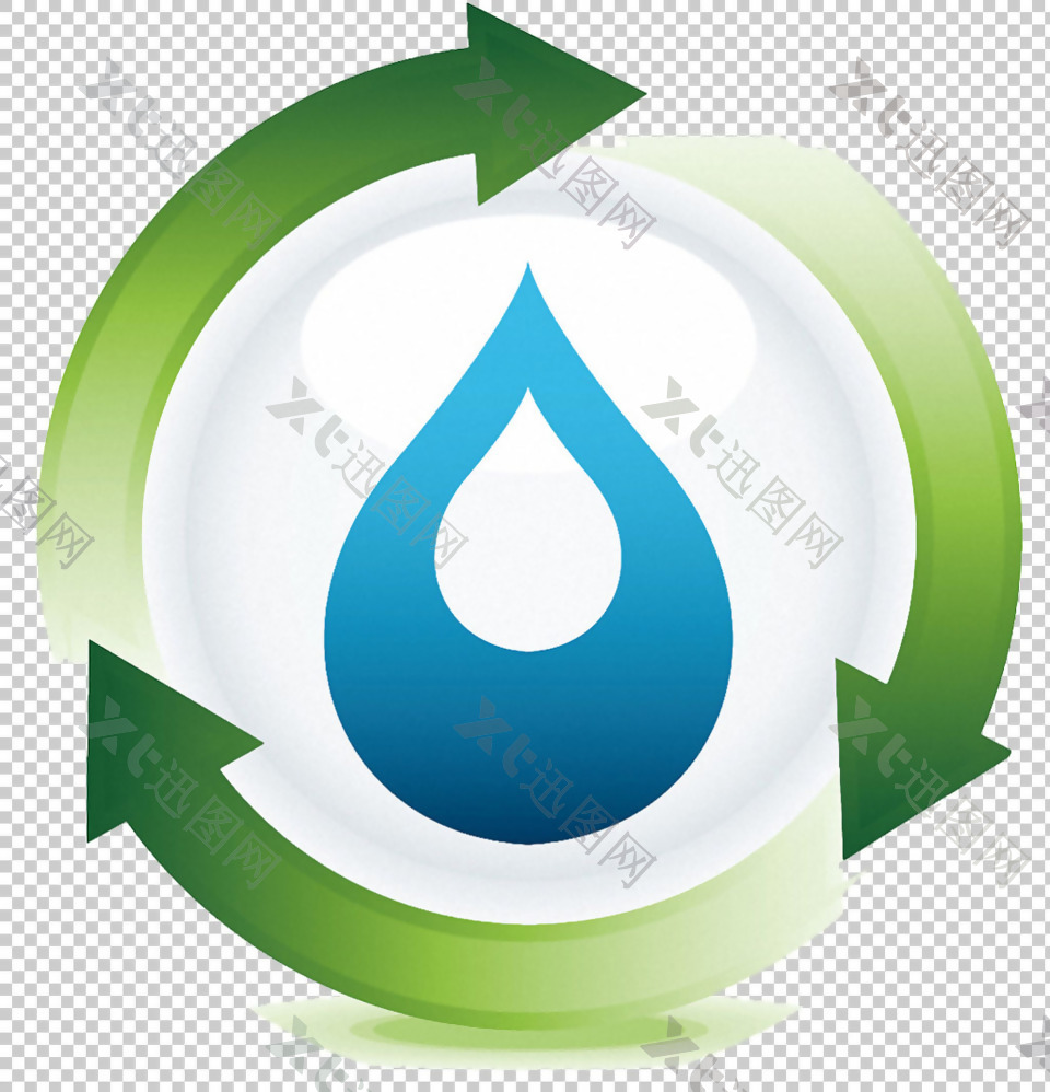 水资源绿色循环图免抠png透明图层素材