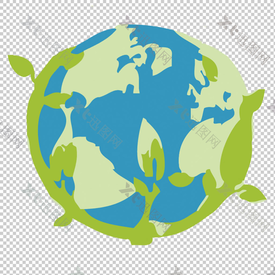 绿色的地球免抠png透明图层素材