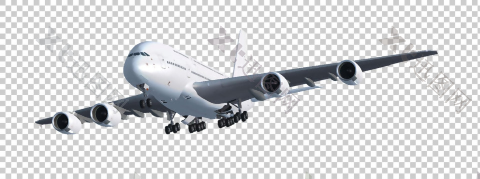 飞行的大飞机免抠png透明图层素材