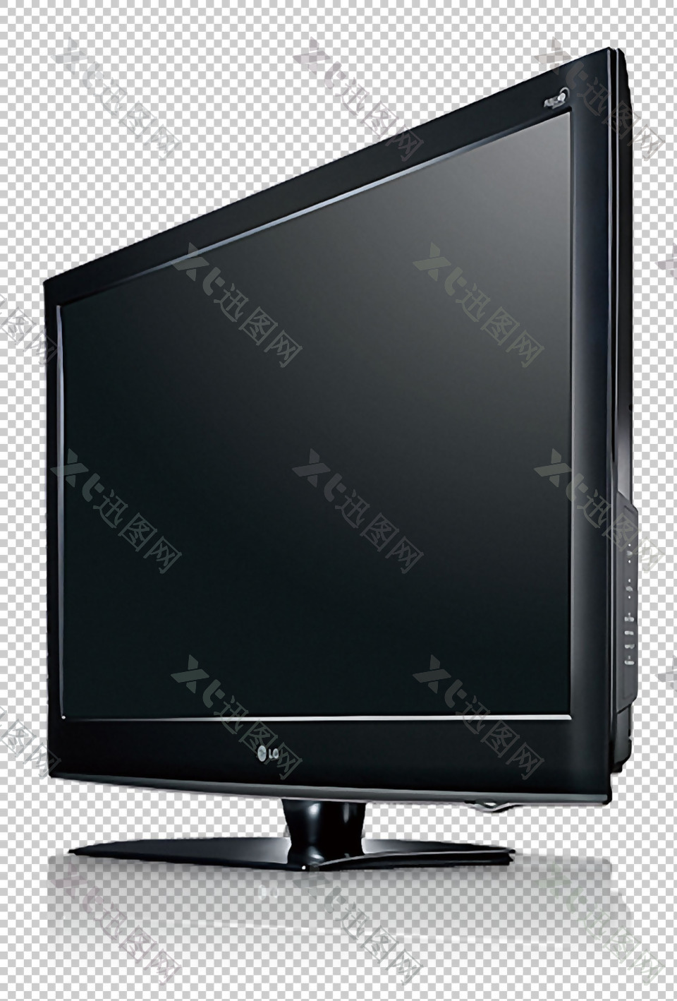 半侧面电视机免抠png透明图层素材