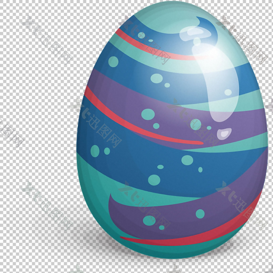 漂亮图案复活节彩蛋免抠png透明图层素材