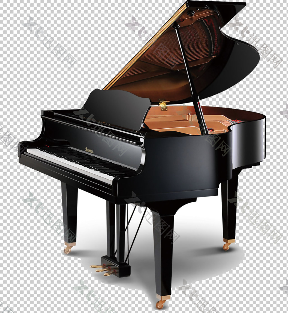 精美高级钢琴免抠png透明图层素材