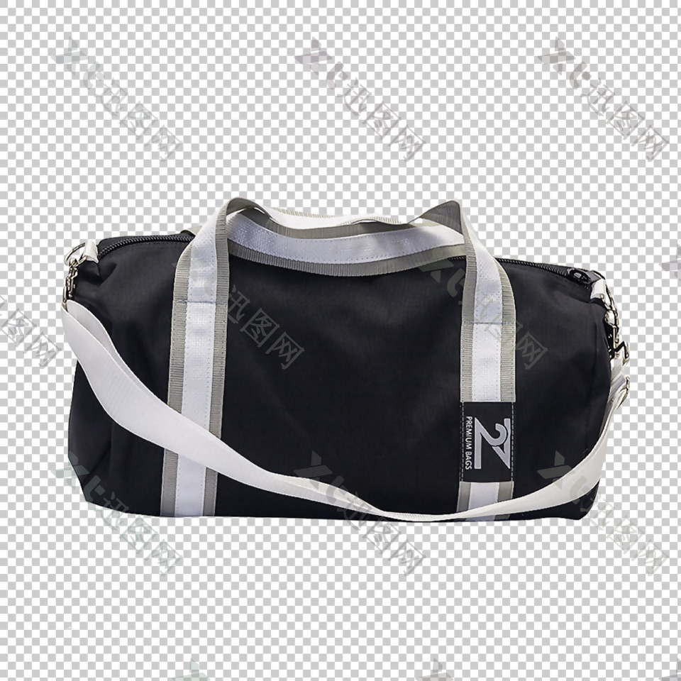 黑色网布行李袋免抠png透明图层素材