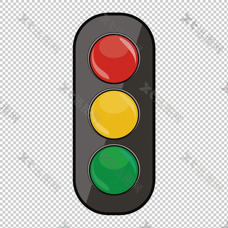 红黄绿信号灯免抠png透明图层素材
